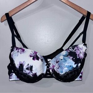 Cacique Bra 44C Floral Lace Support Sexy Lingerie Intimates Excellent
